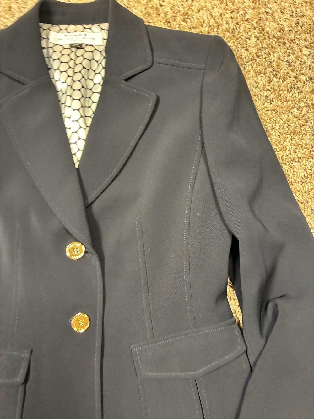 Tahari Arthur S Levine Abigail 2 Button Blazer Jacket - Picture 12 of 12